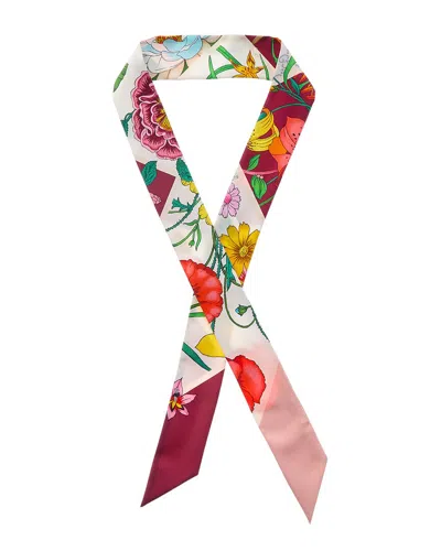 Gucci Printed Silk Neck Bow In Multi