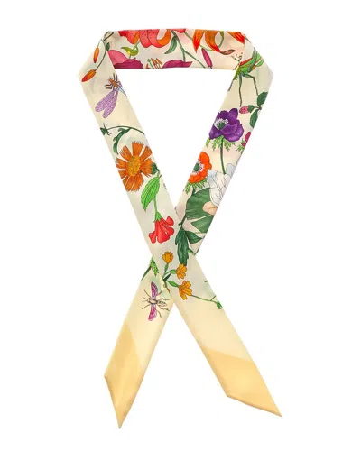 Gucci Printed Silk Neck Bow In Pattern