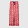 Gucci Women's Printed Silk Pants In Orange