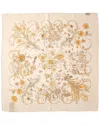 Gucci Printed Silk Scarf In Neutral