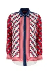 Gucci Multicolor Silk Twill Printed Shirt