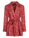 Gucci Printed Silk Shirt In Pink