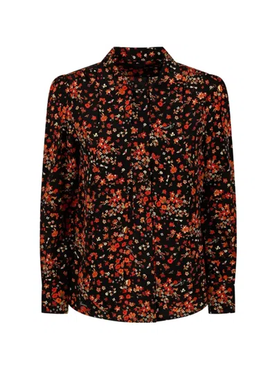 Gucci Printed Silk Shirt In Black