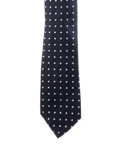 Pre-owned Gucci Printed Silk Tie In Blue