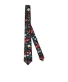 Gucci Printed Silk Tie In Multi