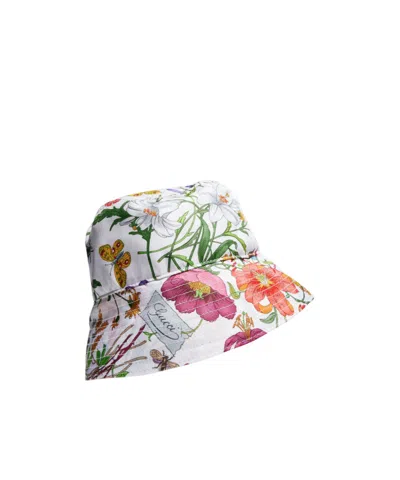 Gucci Printed Silk Twill Bucket Hat In Multi
