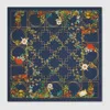 Gucci Printed Silk Twill Carré In Blue