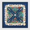 Gucci Printed Silk Twill Carré In Multi
