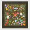 Gucci Printed Silk Twill Carré In Green