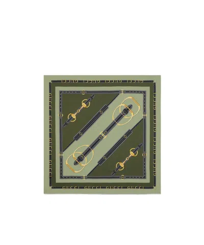 Gucci Printed Silk Twill Carre In Multi