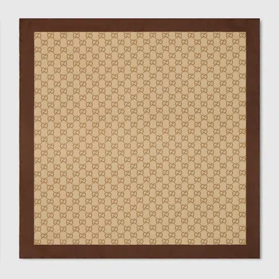 Gucci Printed Silk Twill Carré In Multi