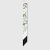 Gucci Printed Silk Twill Neck Bow In Black