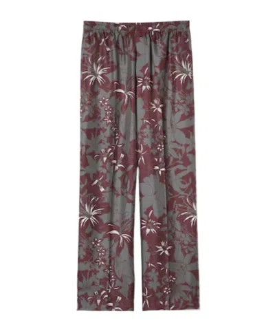 Gucci Printed Silk Twill Pant In Multi