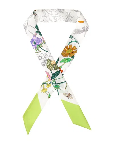 Gucci Printed Silk Twill Ribbon Scarf In Multi