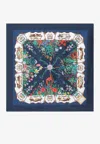 Gucci Printed Silk Twill Scarf In Multi