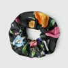 Gucci Printed Twill Mulberry Silk Bow Tie In Multi