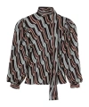 Gucci Printed Silk Twill Shirt In Multi