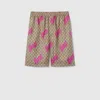 Gucci Printed Silk Twill Shorts In Multi