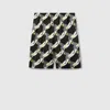 Gucci Printed Silk Twill Shorts In Black