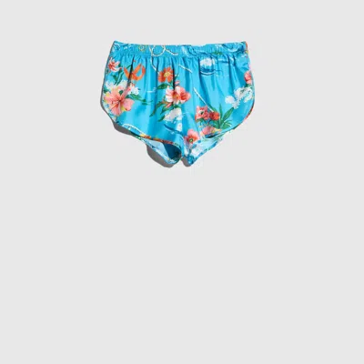 Gucci Printed Silk Twill Shorts In Multi