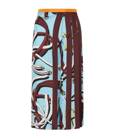 Gucci Printed Skirt In Red