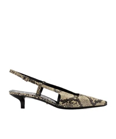 Gucci Printed Slack-heels In Black