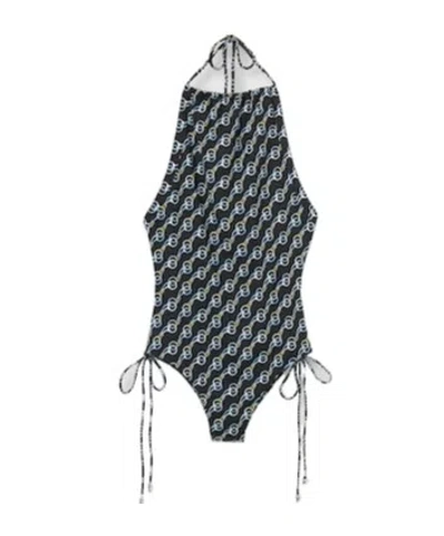Gucci Printed Sparkling Jersey Swimsuit In Black