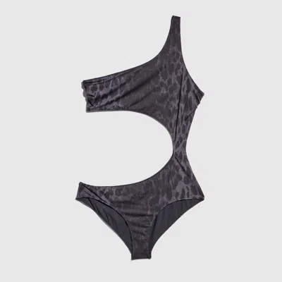 Gucci Printed Stretch Jersey Swimsuit In Black
