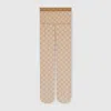 Gucci Printed Stretch Nylon Tights In Sand