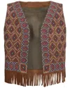Gucci Printed Suede Vest