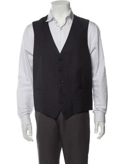 Pre-owned Gucci Printed Suit Vest In Blue