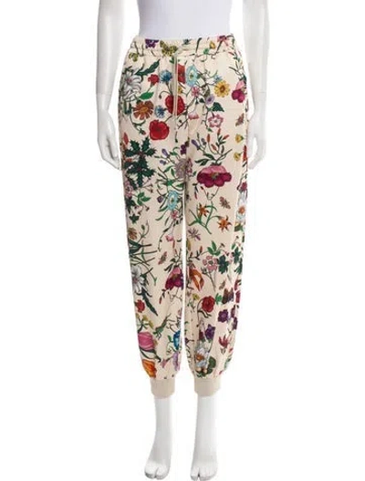 Pre-owned Gucci Printed Sweatpants In Neutral
