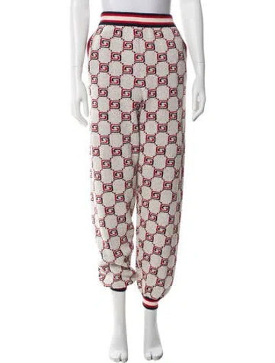Pre-owned Gucci Printed Sweatpants In Neutral