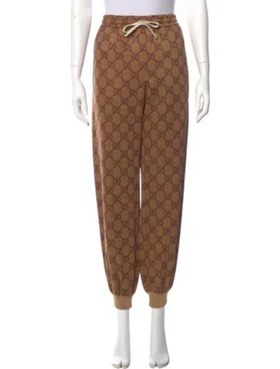 Pre-owned Gucci Printed Sweatpants In Neutral