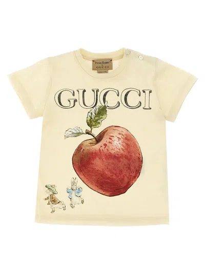 Gucci Babies' Printed T-shirt In Beige
