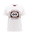 Gucci Interlocking G Printed Cotton T-shirt In White