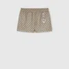 Gucci Printed Technical Jersey Shorts In Multi