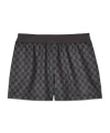 Gucci Printed Technical Jersey Shorts In Black