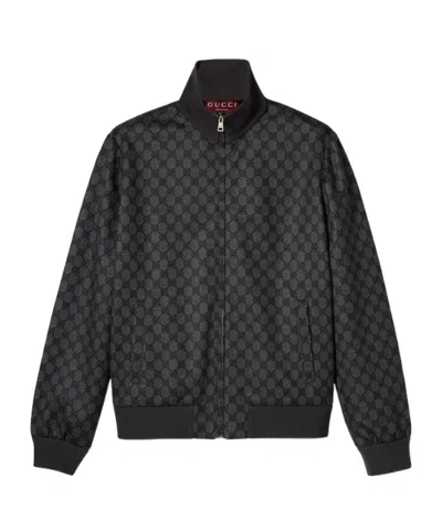 Gucci Printed Technical Jersey Zip Sweatshirt