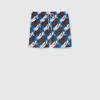 Gucci Printed Swim Shorts In Brown
