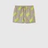 Gucci Printed Technical Poplin Swim Shorts In Multi
