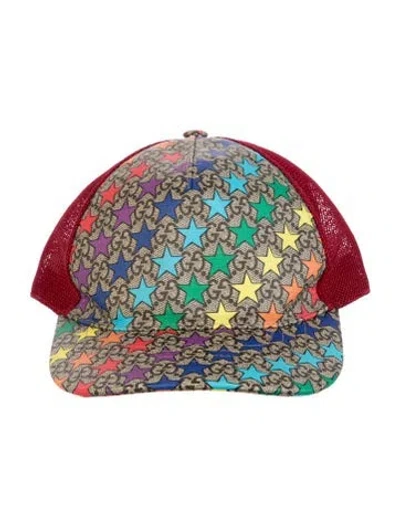 Pre-owned Gucci Printed Trucker Hat In Neutral