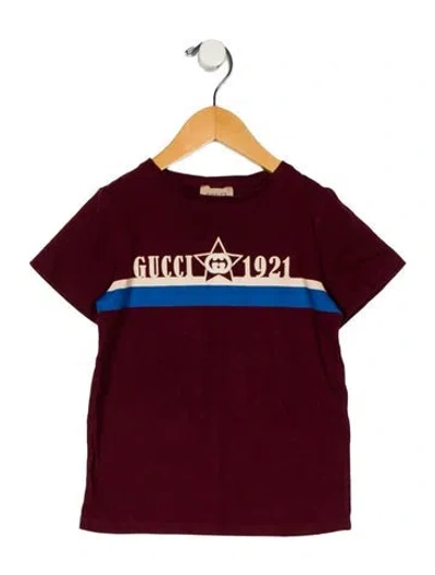 Pre-owned Gucci Babies' Printed T-shirts In Red