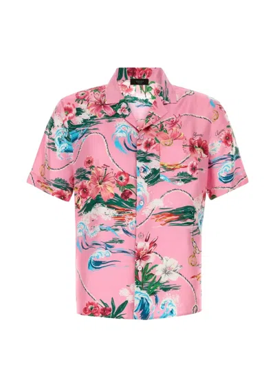 Gucci Printed Twill Bowling Shirt In Multi