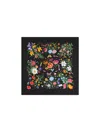 Gucci Printed Twill Square In Black