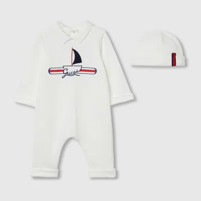 Gucci Babies' Printed Two-piece Gift Set In White