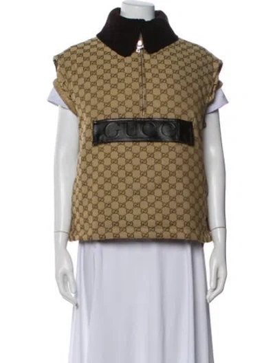 Pre-owned Gucci Printed Vest W/ Tags In Neutral