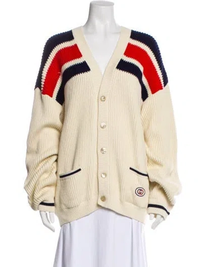 Pre-owned Gucci Printed V-neck Sweater