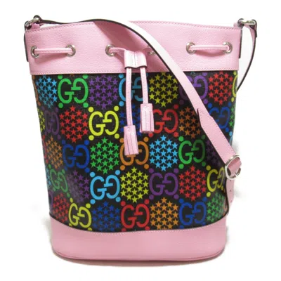 Gucci Psychedelic Multicolour Canvas Shoulder Bag () In Pink