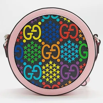 Pre-owned Gucci Psychedelic Round Shoulder Bag (603938)) In Multicolor